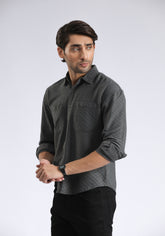 Dark Gray Self Shirt
